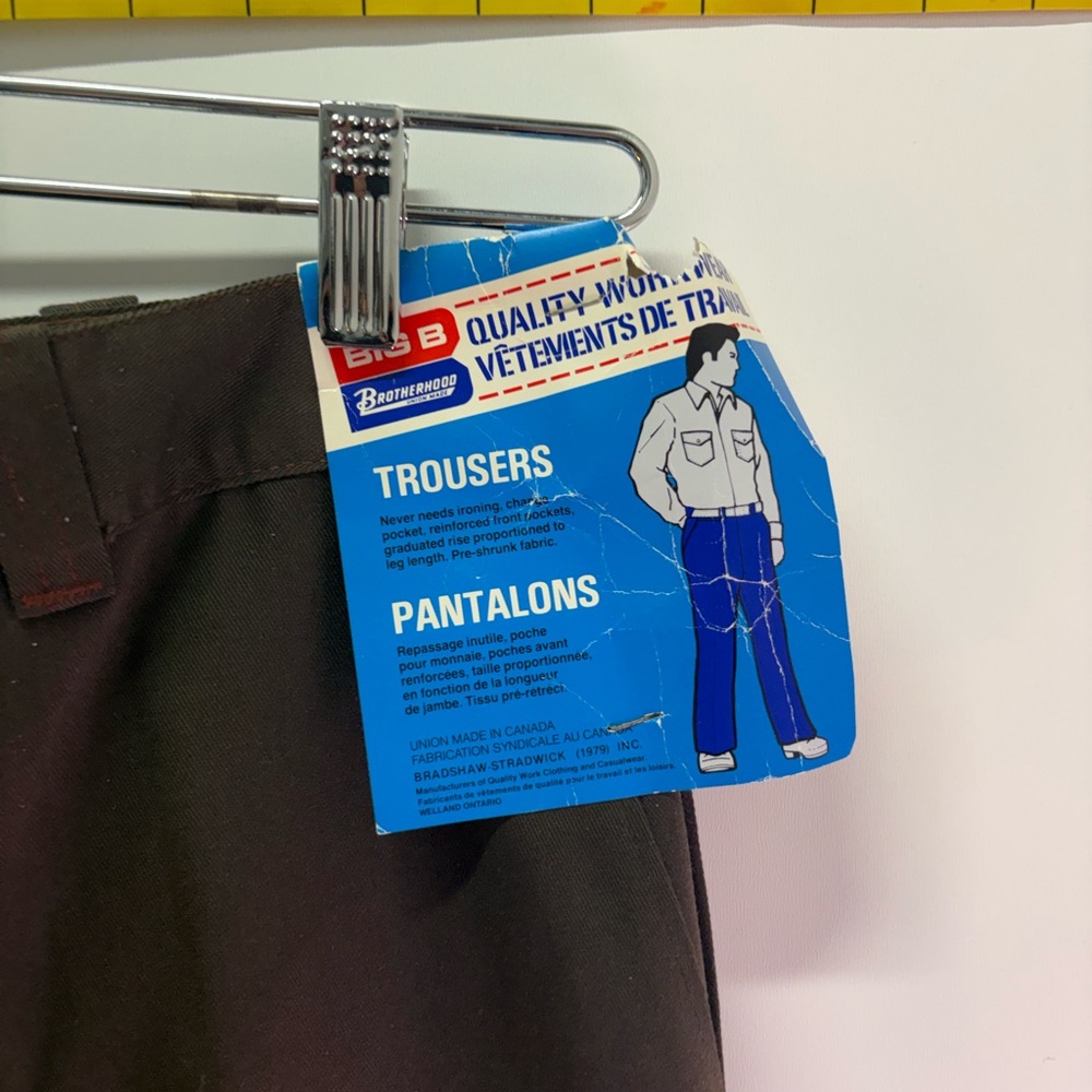 Big B  Brown Trousers Deadstock